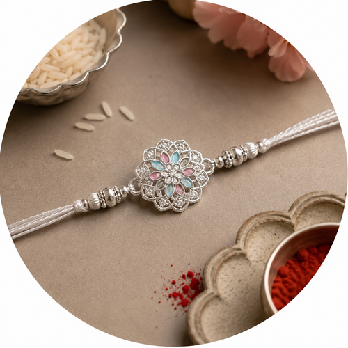 Silver Rakhi