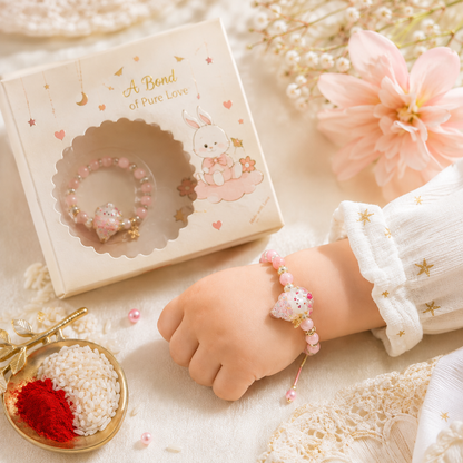 Kids Ice Cream Charm Rakhi for Brother | Cute Beaded Rakhi with Roli Chawal