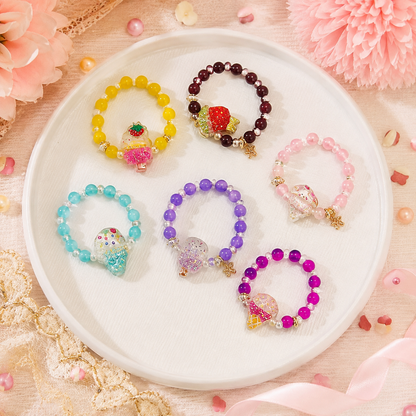 Kids Ice Cream Charm Rakhi for Brother | Cute Beaded Rakhi with Roli Chawal