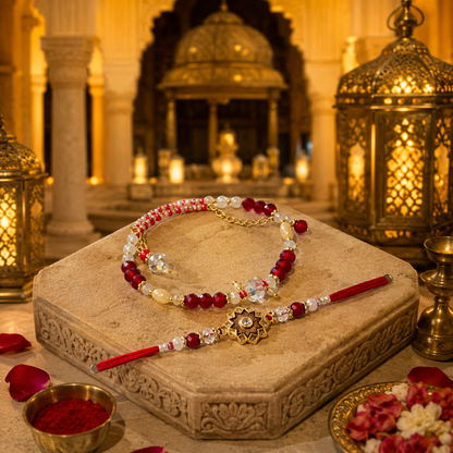 Premium Rakhi & Matching Bracelet Combo for Raksha Bandhan